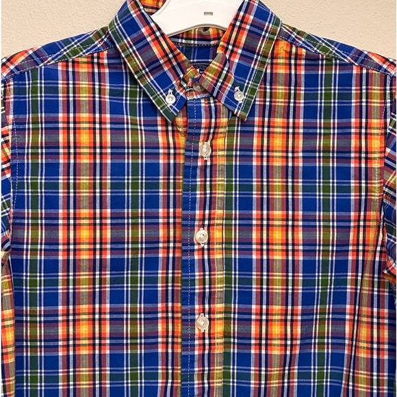 J. Khaki long sleeve plaid dress shirt - Picture 4 of 5